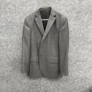 Galante Men's Blazer Sport Coat Suit Jacket Made in Italy, 100% Wool Silver, 40R